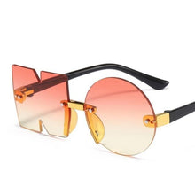 Load image into Gallery viewer, Letter NO Party Rimless Irregular Design Sunglasses For Men/Women Fashionable NO Sunglasses for Kids Oversize & Irregular Design Frameless Polygon Glasses For Children