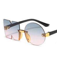 Load image into Gallery viewer, Letter NO Party Rimless Irregular Design Sunglasses For Men/Women Fashionable NO Sunglasses for Kids Oversize & Irregular Design Frameless Polygon Glasses For Children