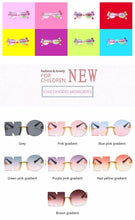 Load image into Gallery viewer, Letter NO Party Rimless Irregular Design Sunglasses For Men/Women Fashionable NO Sunglasses for Kids Oversize & Irregular Design Frameless Polygon Glasses For Children