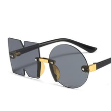 Load image into Gallery viewer, Letter NO Party Rimless Irregular Design Sunglasses For Men/Women Fashionable NO Sunglasses for Kids Oversize & Irregular Design Frameless Polygon Glasses For Children