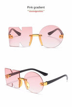 Load image into Gallery viewer, Letter NO Party Rimless Irregular Design Sunglasses For Men/Women Fashionable NO Sunglasses for Kids Oversize & Irregular Design Frameless Polygon Glasses For Children