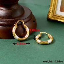 Load image into Gallery viewer, Leverback Hoop Earrings Chunky O-Shaped Tiny Earrings