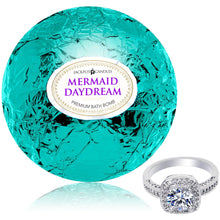 Load image into Gallery viewer, Mermaid Daydream Bath Bomb with Jewelry Ring Inside