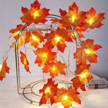 Load image into Gallery viewer, Lighted Fall Garland 40 LED String Light