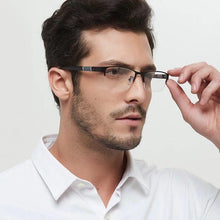 Load image into Gallery viewer, Lightweight Alloy Semi-Rimless Reading Glasses For Men And Women With Quality Half Frame Men Reading Glasses For Men New Retro Eyewear