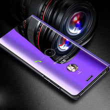 Load image into Gallery viewer, Lightweight Anti Peeping Magnetic Double-Sided Privacy Clear Back Metal Bumper Anti-Spy Phone Cases Cover for iPhone iPhone Smart Mirror Flip Case For iPhone 13 12 11 Pro XS Max XR Magnetic Stand Cover