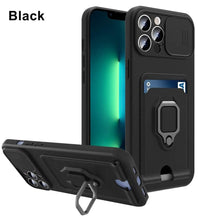Load image into Gallery viewer, Lightweight Heavy Duty Protective Case With Rotatable Kickstand Ring For iPhone 13 14 Case Magnetic Ring Holder Cover for iPhone 12 11 14 Pro Wallet Card Armor iphone Case