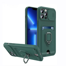 Load image into Gallery viewer, Lightweight Heavy Duty Protective Case With Rotatable Kickstand Ring For iPhone 13 14 Case Magnetic Ring Holder Cover for iPhone 12 11 14 Pro Wallet Card Armor iphone Case