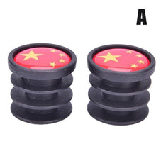 Load image into Gallery viewer, Lightweight Mini Bicycle National Flag Handlebar End Plugs For Mountain Road Bike Bicycle Grips Parts Protective Cover Handlebar Bar End Plugs Plastic Bike Handlebar End Caps For Road Bike Most Bicycle