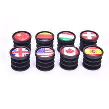 Load image into Gallery viewer, Lightweight Mini Bicycle National Flag Handlebar End Plugs For Mountain Road Bike Bicycle Grips Parts Protective Cover Handlebar Bar End Plugs Plastic Bike Handlebar End Caps For Road Bike Most Bicycle