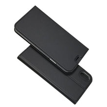 Load image into Gallery viewer, Lightweight Simple iPhone XS Case on for iPhone XS Max X XR 6S 5S 7 8 Plus 11 pro max Cover Luxury Wallet Magnet Flip Leather Cases Magnetic Closure PU Leather Phone Case Full Protective Cover for iPhone