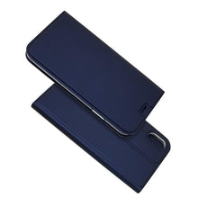 Load image into Gallery viewer, Lightweight Simple iPhone XS Case on for iPhone XS Max X XR 6S 5S 7 8 Plus 11 pro max Cover Luxury Wallet Magnet Flip Leather Cases Magnetic Closure PU Leather Phone Case Full Protective Cover for iPhone