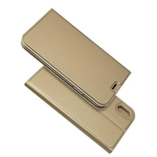 Load image into Gallery viewer, Lightweight Simple iPhone XS Case on for iPhone XS Max X XR 6S 5S 7 8 Plus 11 pro max Cover Luxury Wallet Magnet Flip Leather Cases Magnetic Closure PU Leather Phone Case Full Protective Cover for iPhone