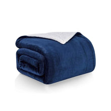 Load image into Gallery viewer, Lightweight Super Soft Cozy Sherpa Fleece Throw Blanket