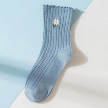 Load image into Gallery viewer, Little Flower Socks Girl's Socks Simple Solid Color Socks Women's Long Socks Kawaii Happy And Funny Breathable Socks For Women