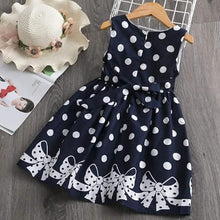 Load image into Gallery viewer, Little Girls' Dress Sundress Polka Dot Casual Lace Trims Print