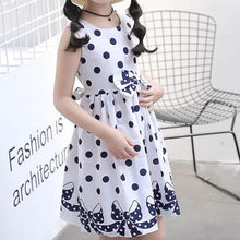 Load image into Gallery viewer, Little Girls' Dress Sundress Polka Dot Casual Lace Trims Print