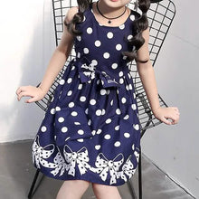 Load image into Gallery viewer, Little Girls' Dress Sundress Polka Dot Casual Lace Trims Print