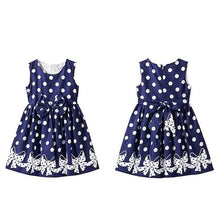 Load image into Gallery viewer, Little Girls' Dress Sundress Polka Dot Casual Lace Trims Print