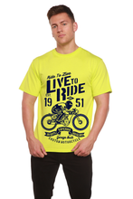 Load image into Gallery viewer, Live To Ride Men's Bamboo Viscose/Organic Cotton Short Sleeve Graphic T-Shirt