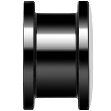 Load image into Gallery viewer, Blue Orange Tribal Print Black Anodized Screw Fit Plug Set 9/16