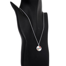 Load image into Gallery viewer, Custom Floral Personalized Name Silver Plated Chain Necklace