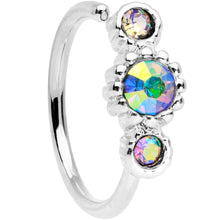 Load image into Gallery viewer, 5/16 Aurora CZ Gem Fashion Fusion Seamless Circular Ring