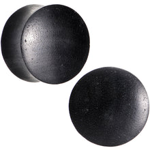 Load image into Gallery viewer, 5/8 Organic Solid Black Areng Wood Saddle Plug Set