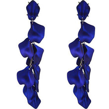 Load image into Gallery viewer, Long Acrylic Rose Petal Earrings