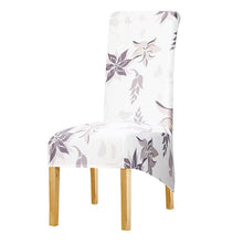 Load image into Gallery viewer, Long Backrest High Elastic Chair Cover European Backrest Seat Cover Home Washable Living Room Restaurant Hotel Party Banquet Dining Chair Cover Stretch Chair Slipcover, Spandex Elastic Removable Washable Chair Seat Covers Protector for Dining Room