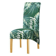 Load image into Gallery viewer, Long Backrest High Elastic Chair Cover European Backrest Seat Cover Home Washable Living Room Restaurant Hotel Party Banquet Dining Chair Cover Stretch Chair Slipcover, Spandex Elastic Removable Washable Chair Seat Covers Protector for Dining Room