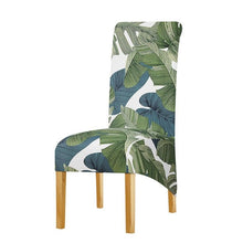 Load image into Gallery viewer, Long Backrest High Elastic Chair Cover European Backrest Seat Cover Home Washable Living Room Restaurant Hotel Party Banquet Dining Chair Cover Stretch Chair Slipcover, Spandex Elastic Removable Washable Chair Seat Covers Protector for Dining Room