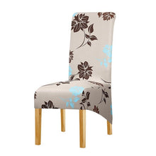 Load image into Gallery viewer, Long Backrest High Elastic Chair Cover European Backrest Seat Cover Home Washable Living Room Restaurant Hotel Party Banquet Dining Chair Cover Stretch Chair Slipcover, Spandex Elastic Removable Washable Chair Seat Covers Protector for Dining Room