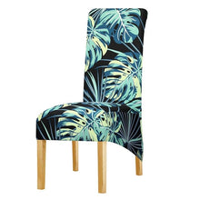 Load image into Gallery viewer, Long Backrest High Elastic Chair Cover European Backrest Seat Cover Home Washable Living Room Restaurant Hotel Party Banquet Dining Chair Cover Stretch Chair Slipcover, Spandex Elastic Removable Washable Chair Seat Covers Protector for Dining Room