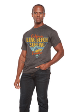 Load image into Gallery viewer, Long Beach Surfing Printed Men's Bamboo Viscose/Organic Cotton Short Sleeve Graphic T-Shirt