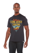 Load image into Gallery viewer, Long Beach Surfing Printed Men's Bamboo Viscose/Organic Cotton Short Sleeve Graphic T-Shirt