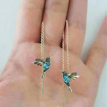 Load image into Gallery viewer, Long Hummingbird Animal Earrings