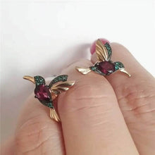 Load image into Gallery viewer, Long Hummingbird Animal Earrings