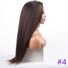 Load image into Gallery viewer, Long Kinky Straight Synthetic Wigs for Black Women Black Brown Blonde Ginger Red White Hair Afro Wigs Synthetic Hair Wigs For Black Women Cosplay Wigs For Women
