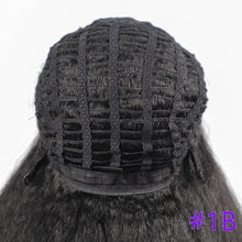 Load image into Gallery viewer, Long Kinky Straight Synthetic Wigs for Black Women Black Brown Blonde Ginger Red White Hair Afro Wigs Synthetic Hair Wigs For Black Women Cosplay Wigs For Women