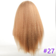 Load image into Gallery viewer, Long Kinky Straight Synthetic Wigs for Black Women Black Brown Blonde Ginger Red White Hair Afro Wigs Synthetic Hair Wigs For Black Women Cosplay Wigs For Women