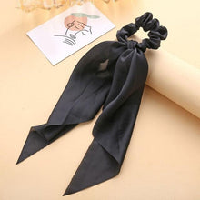 Load image into Gallery viewer, Long Ribbon Women Ponytail Scrunchies Scarf Elastic Hair Band Knotted Streamer Hair Ties Silky Satin Hair Rope Ponytail Holder Accessories for Women