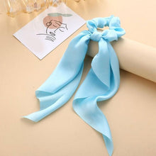 Load image into Gallery viewer, Long Ribbon Women Ponytail Scrunchies Scarf Elastic Hair Band Knotted Streamer Hair Ties Silky Satin Hair Rope Ponytail Holder Accessories for Women