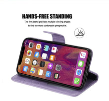Load image into Gallery viewer, Love Couple Leather Case For iPhone 12 11 Pro mini Phone Flip Wallet Soft Cover Shockproof Floral Cute Modern Leather Wallet Phone Case For iPhone