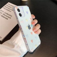 Load image into Gallery viewer, Love Heart Transparent Shockproof Phone Case For iPhone 12 11 Pro Max 7 8 Plus X XS Max XR Lens Protection Soft Cover Love Heart Pattern Soft Flexible Ultra-thin Shockproof Cover Women Girls Phone Case