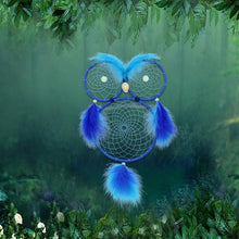 Load image into Gallery viewer, Lovely Owl Dream Catcher Wall Hanging Ornament Large Handmade Perfect Gift Design Dreamcatcher Decoration For Kids' Bedroom Dorm Nursery Chic Ornament Craft Eyes Can Be Glowed In Darkness
