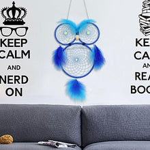 Load image into Gallery viewer, Lovely Owl Dream Catcher Wall Hanging Ornament Large Handmade Perfect Gift Design Dreamcatcher Decoration For Kids' Bedroom Dorm Nursery Chic Ornament Craft Eyes Can Be Glowed In Darkness