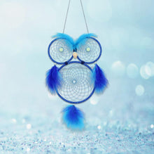 Load image into Gallery viewer, Lovely Owl Dream Catcher Wall Hanging Ornament Large Handmade Perfect Gift Design Dreamcatcher Decoration For Kids' Bedroom Dorm Nursery Chic Ornament Craft Eyes Can Be Glowed In Darkness