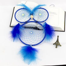 Load image into Gallery viewer, Lovely Owl Dream Catcher Wall Hanging Ornament Large Handmade Perfect Gift Design Dreamcatcher Decoration For Kids' Bedroom Dorm Nursery Chic Ornament Craft Eyes Can Be Glowed In Darkness