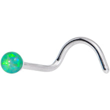 Load image into Gallery viewer, Multi Color 2.5mm Synthetic Opal Ball Left Nose Screw 4 Pack Set